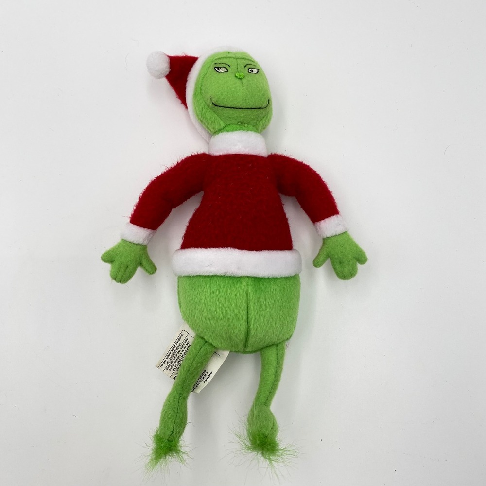 Dr‎ Seuss Grinch 9" Plush Doll Toy Hallmark 1998 Christmas Holiday Decor Vintage